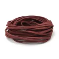 Flache 3mm dunkelrote Wildlederimitat-Kordel für DIY-Schmuck und Traumfänger-Bastelarbeiten - 4m (Breite 2,5-2,6mm) / Weinrot