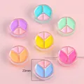 Perles signe de paix en acrylique 23mm aux couleurs pastel macaron pour bijoux DIY - Signe de Paix Couleurs Aléatoires / 23mm (4 Pièces/Paquet)