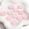 Perles en acrylique rose avec smiley pour DIY bijoux dans un plat en forme d'étoile - Rond Rose / 20mm Épaisseur 8mm (10 Pièces/Paquet)