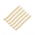7-piece set of polished golden iron extender chains for DIY jewelry making - 4x50mm (50 Pieces/Pack) / Gold