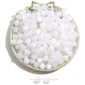 Semi-transparent white star resin cat-eye beads for DIY jewelry making sets - 12mm (10 Pcs/Pack) / White