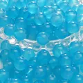 Polished sky blue translucent 4-10mm glass beads for DIY necklaces and handmade jewelry - 6mm (50 Pieces/Pack) / Dark Blue