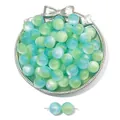 Blue and green gradient cat-eye resin beads for DIY jewelry and bracelet making - Teal