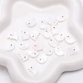 DIY elephant charm beads made of natural white mother of pearl shell for jewelry making - Elephant (10x14mm)