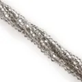 Faceted smoke gray glass crystal beads for DIY jewelry making accessories - 3mm (Aperture approx. 0.9mm, approx. 110-115 pcs/strand) / Light Gray