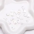 White natural shell elephant pendant bead for handmade DIY jewelry making and crafts - Small Elephant (9x11mm)
