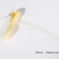 Ανοιχτό κίτρινο κορδέλα οργάντζα 10mm, ρολό 20 γιάρδες για χειροτεχνίες DIY και δώρα - Μπεζ