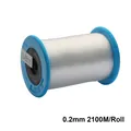 Transparent non-elastic nylon crystal wire roll for DIY beading 0.2mm 2100M length - 0.2mm / 1800m