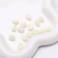 Pearly cream white tulip shaped natural shell loose beads for handmade DIY jewelry - Orchid (8x11mm)