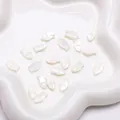 Natural mother of pearl fish shaped beads for DIY jewelry making in creamy white - Small Fish (6x11mm)