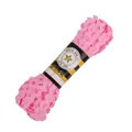 Pink metallic ric-rac ribbon in a roll with zigzag wave pattern for DIY sewing - 15 Yards/Pack (Approx 25g) / Light Pink