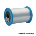 Roll of 0.6mm transparent crystal fish line, 280m length for DIY jewelry making - 0.6mm / 250m