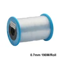 Spool of 0.7mm transparent non-stretch crystal line for DIY handmade beading jewelry - 0.7mm / 180m