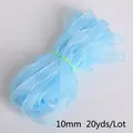 Γαλάζια κορδέλα οργάντζα 10mm για DIY αξεσουάρ μαλλιών και χειροτεχνίες 20 γιάρδες - Ανοιχτό μπλε