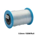Strong clear elastic beading cord roll 0.8mm 150m for DIY jewelry making material - 0.8mm / 135m