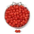 Perles en résine rouge imitation œil de chat étoilé pour création de bijoux DIY - N°1 Rouge Orangé