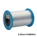 0.35mm transparent non-elastic nylon crystal thread for DIY jewelry, 810m roll - 0.35mm / 700m