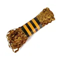 Metallisches Gold-Wellenband aus Polyester für Bastelarbeiten und Dekoration - Breite 8mm, 15 Yards/Packung / Metallic Gold