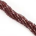 Polished faceted wine red crystal bicone glass beads for DIY jewelry making accessories - 3mm (Aperture approx. 0.9mm, approx. 110-115 pcs/strand) / Medium Purple