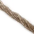 Sparkling champagne faceted bicone crystal glass beads for DIY jewelry making crafts - 4mm (Approx. 80-85 pcs/strand) / Gray