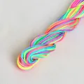 Gekleurd gevlochten nylon koord in regenboogkleuren voor DIY sieraden maken - Regenboog