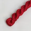 Cordino intrecciato rosso scuro con trama in seta per gioielli fai da te e artigianato - Rosso Scuro