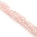 Light pink bicone crystal glass beads with AB coating for DIY jewelry making - 4mm (Approx. 80-85 pcs/strand) / Water Pink AB