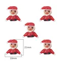 Set of 5 handmade cartoon Santa Claus glass beads for DIY Christmas bracelet jewelry making - Santa Claus / Hole Diameter Approx. 2mm, 1 Piece/Pack