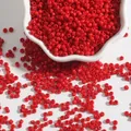 2-4mm rode glazen kralen voor DIY-sieraden maken in een witte keramieken schaal - 2mm (15g/Verpakking) Ongeveer 1000 Stuks / Rood
