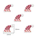 Christmas snowman accessory 23mm red Santa hat resin charm for DIY jewelry making - Christmas Hat / Hole Diameter Approx. 2mm, 1 Piece/Pack