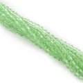 Faceted light green bicone crystal glass beads for DIY jewelry making and crafts - 4mm (Approx. 80-85 pcs/strand) / Olive Cyan