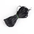Nastro di raso nero da 3mm-5mm per artigianato fai da te e confezioni regalo in seta - Nero