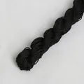 Gevlochten zwart nylon koord met drie draden voor doe-het-zelf sieraden en armbanden - Zwart