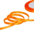 Cinta de satén naranja brillante para lazos DIY y manualidades con textura de seda - Rojo Anaranjado