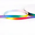 Regenbogen-Gradient-Satinband aus Polyester für DIY-Schmuck auf einer Spule - Stil B / Regenbogen