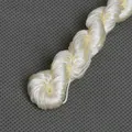 Gevlochten wit koord met meerdere strengen en zijdeglans voor DIY-sieraden - Beige