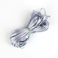 Polished silver grey satin ribbon roll for DIY crafts with a smooth glossy finish - Gray