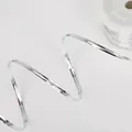 Silberner Metalldraht für DIY-Bastelarbeiten auf einer weißen Spule Zubehör - 4mm-100 Yards/Rolle / Silber