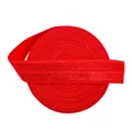 Roll of red elastic webbing band with woven texture for DIY sewing and crafts - 15mm Width, 5 Yards/Roll / Red