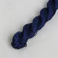 Donkerblauw gevlochten koord voor het maken van sieraden met glanzende afwerking - Marineblauw