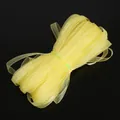 Ruban de mousseline jaune vif transparent pour bricolage DIY et accessoires de cheveux - Jaune