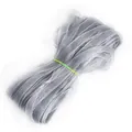 Lot de rubans en organza de mousseline gris argenté transparent pour bricolage et accessoires - Gris