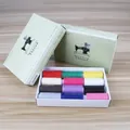12 kleuren 350m polyester naaidraad set voor handmatig DIY en machine naaiwerk - Lichtgroene Doos Collectie