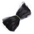 Ruban organza noir translucide pour loisirs créatifs et accessoires de coiffure - Noir