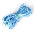 Single-sided light blue satin ribbon roll for DIY craft kits and gift packaging - Lake Blue