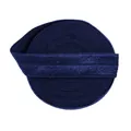 Navy blue elastic webbing roll with fine diagonal twill texture for DIY sewing - 15mm Width, 5 Yards/Roll / Navy Blue