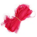 Faisceau de rubans en organza de mousseline rose vif pour artisanat DIY et décorations - Rose rouge