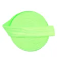 Neon green elastic ribbon roll with woven texture for DIY garment sewing projects - 15mm Width, 5 Yards/Roll / Fluorescent Green