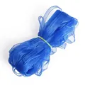 Ruban de mousseline bleu marine transparent avec bordure surjetée pour bijoux DIY - Bleu royal