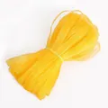 Ruban d'organza en mousseline jaune vif pour accessoires de cheveux et bricolage - Orange